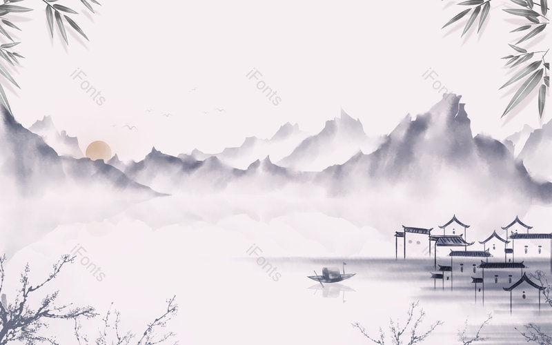 二十四节气惊蛰春分传统节气古风通用背景,插画/手绘图,插画/手绘图库,插画/手绘图下载,插画/手绘